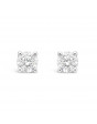 Classic 4 Claw Diamond Earrings in 18ct White Gold. Tdw 0.50ct